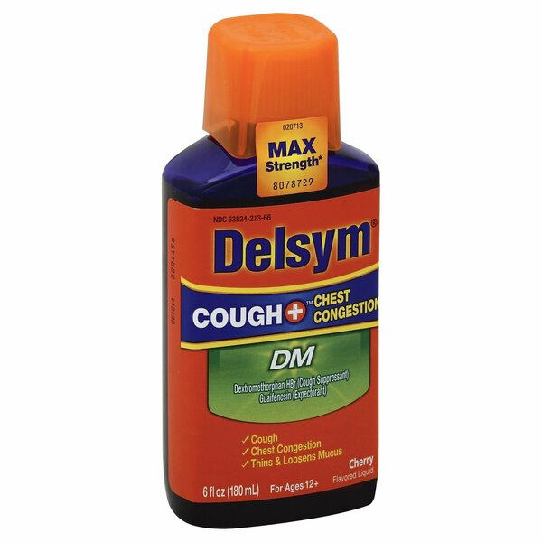 Delsym Adult Liquid Cough + Chest Congestion DM Cherry 610305
